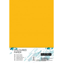 Krāsains papīrs College A4, 80g/m², 50 loksnes, Sun Yellow SY40
