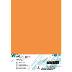 Бумага для офисной техники College, цветная A4/80г/50л, №MO15. Цвет - мандариновый