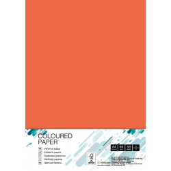Бумага для офисной техники College, цветная A4/80г/50л, №OR43. Цвет - оранжевый