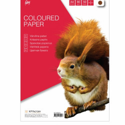 *Krāsains papīrs College A4, 80g, 50 loksnes, brūns