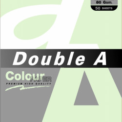 *Krāsains papīrs Double A, A4, 80g/m², 50 loksnes, Light green