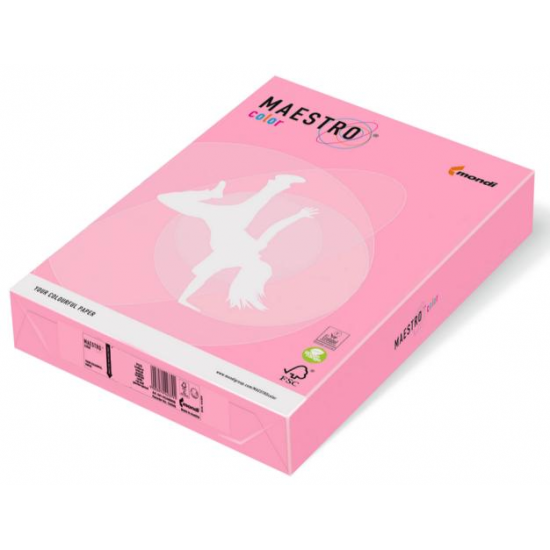 Krāsains papīrs IQ A4, 160g/㎡, 250 loksnes, PI25, Pink