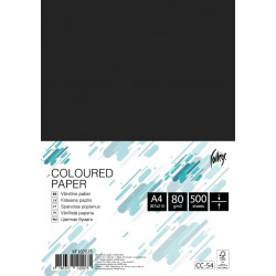 Бумага для офисной техники College, цветная A4/80г/500л, черный