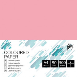 Krāsains papīrs College A4, 80g/m², 500 loksnes, CC43, Pink
