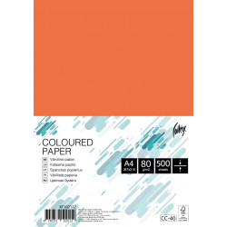 Krāsains papīrs College A4, 80g/m², 500 loksnes, CC40, Orange red