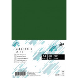 Krāsains papīrs College A4, 80g/m², 500 loksnes, CC51, Deep green