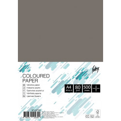 Бумага для офисной техники College, цветная A4/80г/500л, серебристо-серый