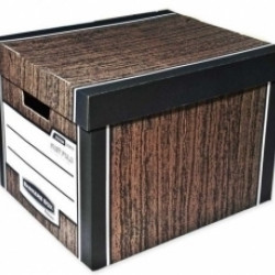 Архивная коробка Fellowes Woodgrain Bankers Box 2tk 325x285x385мм, коричневая