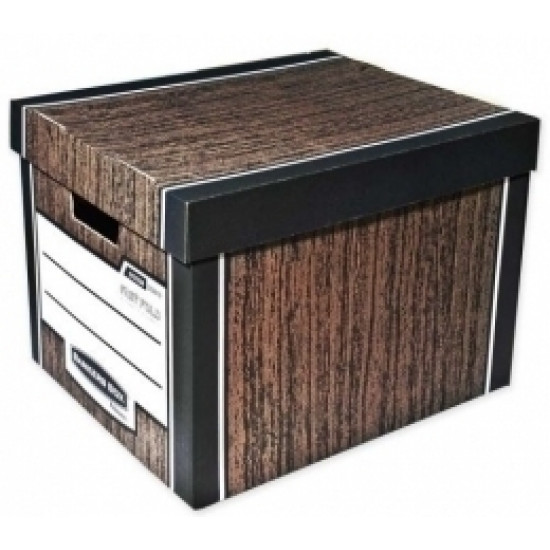 Архивная коробка Fellowes Woodgrain Bankers Box 2tk 325x285x385мм, коричневая