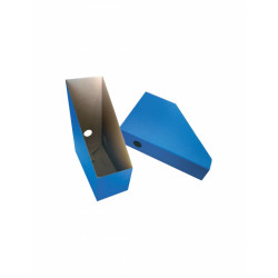 Vertikāls arhīva boks Smiltainis A4, 112mm, kartona, zils