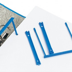 Механизм (зажим) для скоросшивателя разъемный D-clip 8cм синий, металичесий вставка, 100шт в упаковке