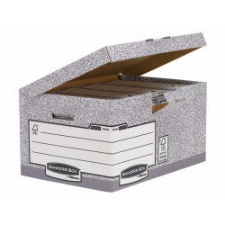 Архивная коробка Fellowes R-Kive 378x287x545мм, с откидывающейся крышкой, серый