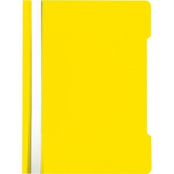 *Mape-ātršuvējs deVente, A5, ar caurspīdīgu priekšējo vāku, dzeltens