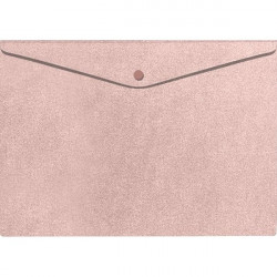 Папка-конверт на кнопке "deVENTE. Glitter Shine" A4 (320x230 мм), 350 мкм, фактура "песок", индивидуальная маркировка, фактура с блестками, сверкающий розовый