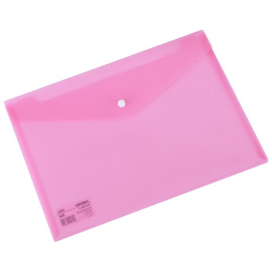 Mape-aploksne ar pogu Deli Aurora 5505, A4, rozā