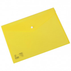 Mape-aploksne ar pogu DELI AURORA 5505, A4, dzeltena