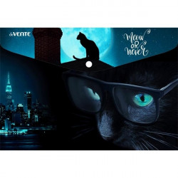 *Mape-aploksne ar pogu deVente Night City Cat A5, 240x170mm, 0.15mm