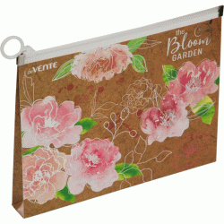 *Mape ar rāvējslēdzēju deVente Bloom Garden A5, 0.18mic, ziedi rozā toņos