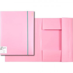 *Mape ar gumiju deVente Pastel A4, 450mic, rozā
