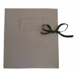 Папка для бумаг Rappin A4, картонная, с завязками, натуральный цвет