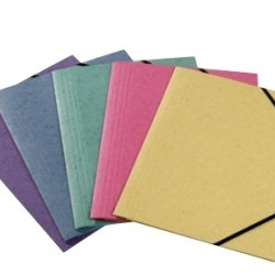 Папка на резинках Rappin A4, картонная, натуральный цвет