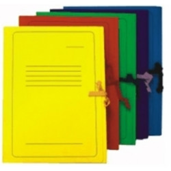 Папка для бумаг Smiltainis A4, картонная, с завязками, лиловая