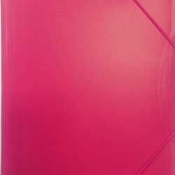 Папка на резинках HSK A4 108K РР, розовая