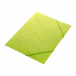 Mape ar gumijām, Forpus Barocco A4, plastikāta, gaiši zaļa