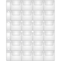 *Monētu albuma kabatiņa Attomex (200x250mm) 24x 44x40mm, 10 gab./iepakojumā