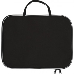Mape-soma deVente ar rāvējslēdzēju un rokturiem, A4, tekstila, melna