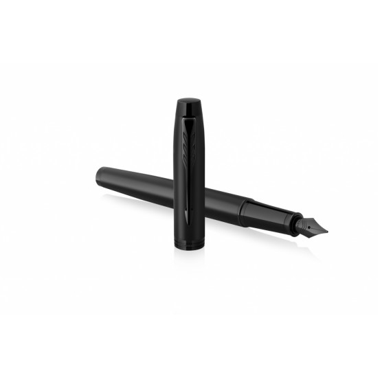 Tintes pildspalva Parker IM Achromatic Black BT Fine, matēts/melns korpuss