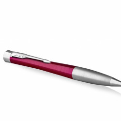 Lodīšu pildspalva Parker Urban Vibrant Magenta CT Medium, sarkans/sudraba korpuss