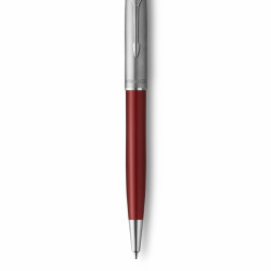 Lodīšu pildspalva Parker Sonnet Essential Red Medium Black, sarkans korpuss