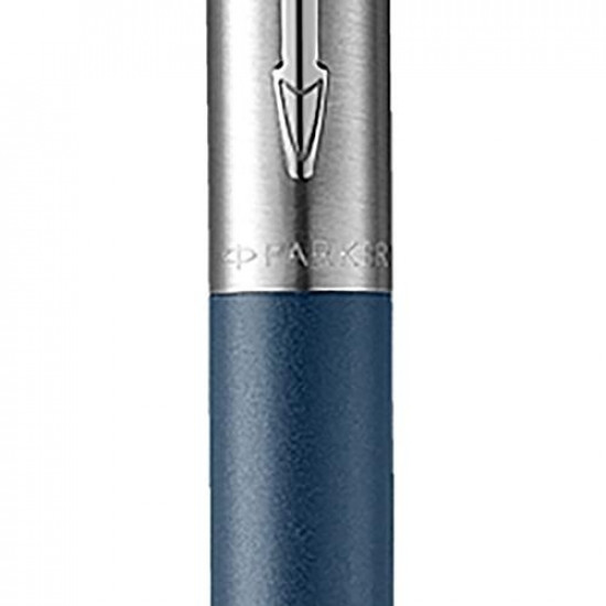 Lodīšu pildspalva Parker Jotter XL Matte Blue CT Medium Blue, matēta pelēks/sudraba korpuss