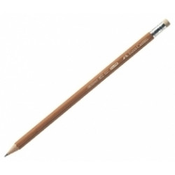 Простой карандаш Faber-Castell 1117 HB с ластиком, натуральный