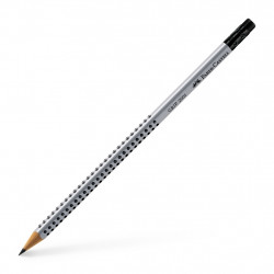Простой карандаш Faber-Castell Grip 2001 HB  с ластиком