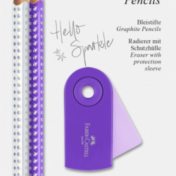 *Zīmuļu komplekts Faber-Castell Sparkle, violets/balts