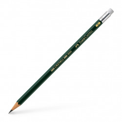 Zīmulis ar dzēšgumiju Faber Castell 9000, B