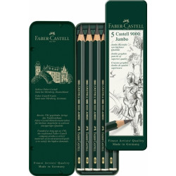 Карандаш Faber-Castell 9000 Jumbo 5шт / шт металлический карандаш