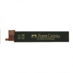 Грифель для механического карандаша Faber-Castell Super-Polymer 0,5мм HВ