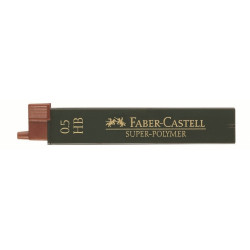 *Zīmuļu kodoliņi Faber-Castell Super-Polymer, 0.5mm, HB, 4gab/iep