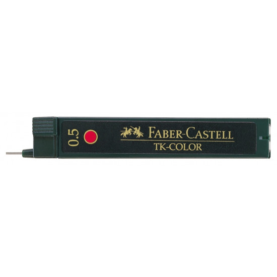 *Zīmuļu kodoliņi Faber-Castell Color 0.5mm, sarkani