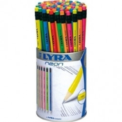 Простой карандаш Lyra Neon HB с ластиком