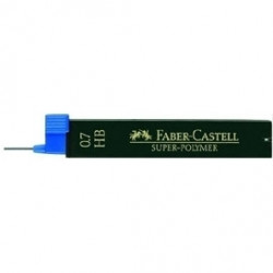 Zīmuļu kodoliņi Faber-Castell Super-Polymer, 0.7mm, HB, 12gab/iep (P)