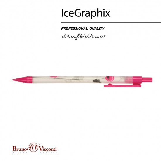 *Mehāniskais zīmulis Bruno Visconti Icegraphix  0.5mm, magones
