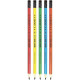 Карандаш чернографитный "deVENTE" HB, диаметр грифеля 1,85 мм, круглый, с ластиком, индивидуальная маркировка, цвета корпуса неоновые ассорти