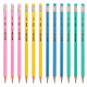 Harilik pliiats Deli HB kustukummiga, pastell värvid