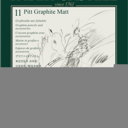 Zīmuļu komplekts Pitt Graphite Matt, 11gab/iep