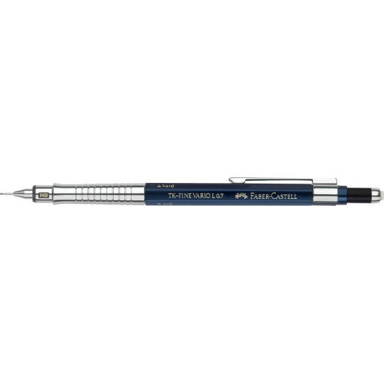 Mehaaniline harilik pliiats Faber-Castell TK-FINE VARIO L 0.7mm tumesinine