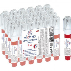 *Korekcijas pildspalva Attomex 6ml, ar metāla galu